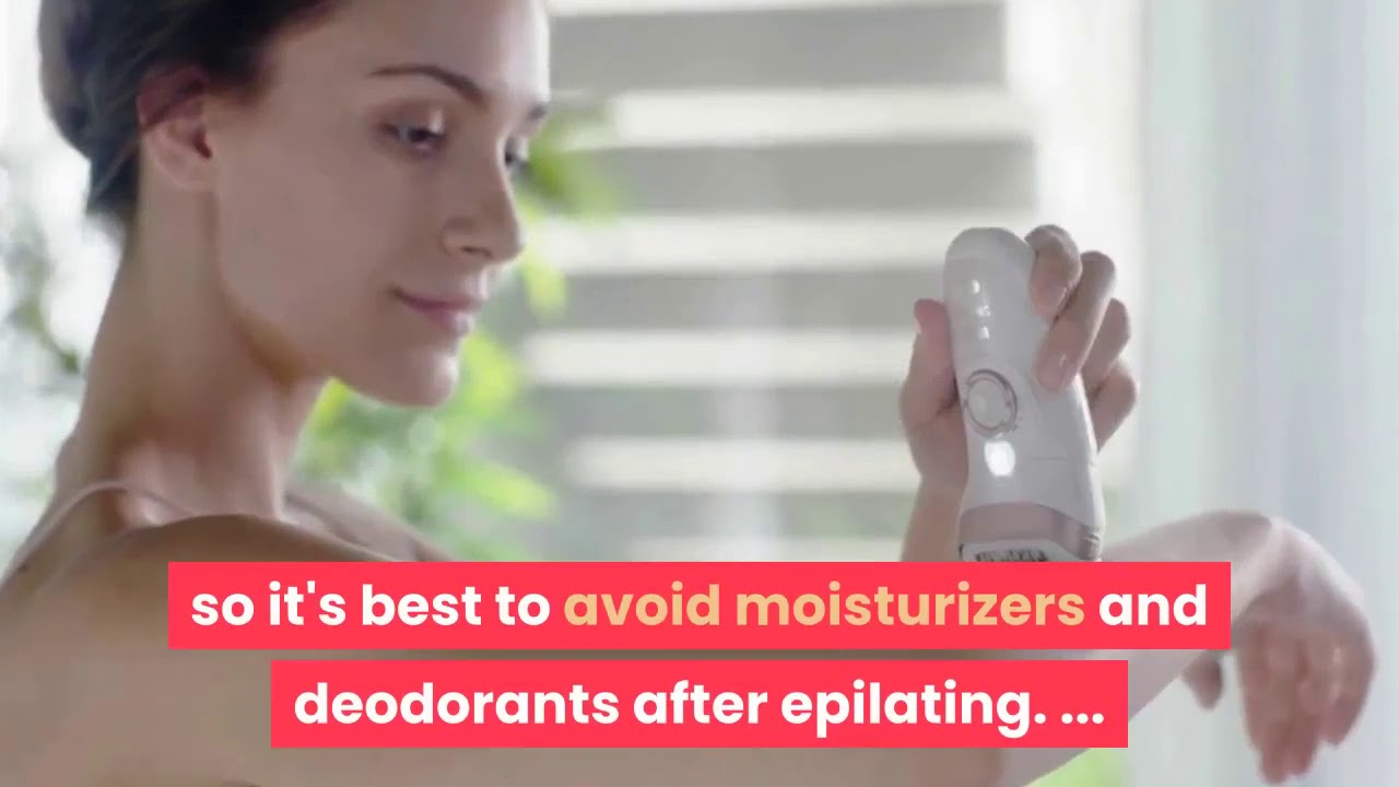 Can you use deodorant after epilating? YouTube
