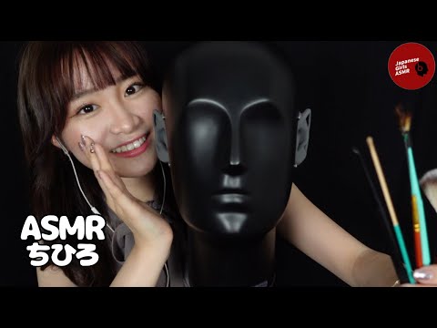 【@chihiroasmr】両耳違う耳かきで耳掃除&オノマトペタッピング(鼓膜無し) / earpick,tapping【ASMR】