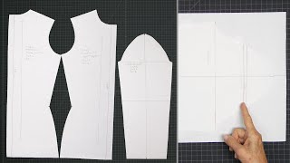 Converting a Stable Knit T-shirt & Sleeve Sloper to 4way Stretch Knit