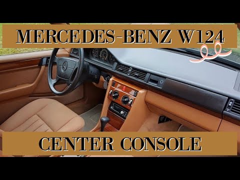 Mercedes Benz W124 T124 – Center console removal replacement tutorial DIY