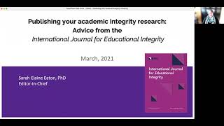 Publishing in the International Journal for Educational Integrity