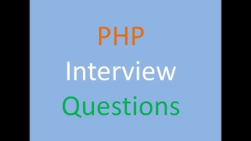 PHP Interview Question Part 2