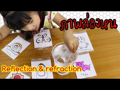 นัชชี่ | ทำภาพล่องหน ทดลองการสะท้อนและหักเหของแสง | NACCI demonstrate reflection and refraction kids