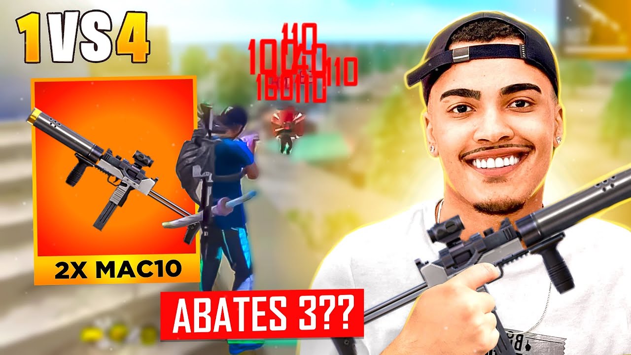 RECORD DE KILLS SOLO VS SQUAD COM DUAS MAC10 - FREE FIRE - YouTube
