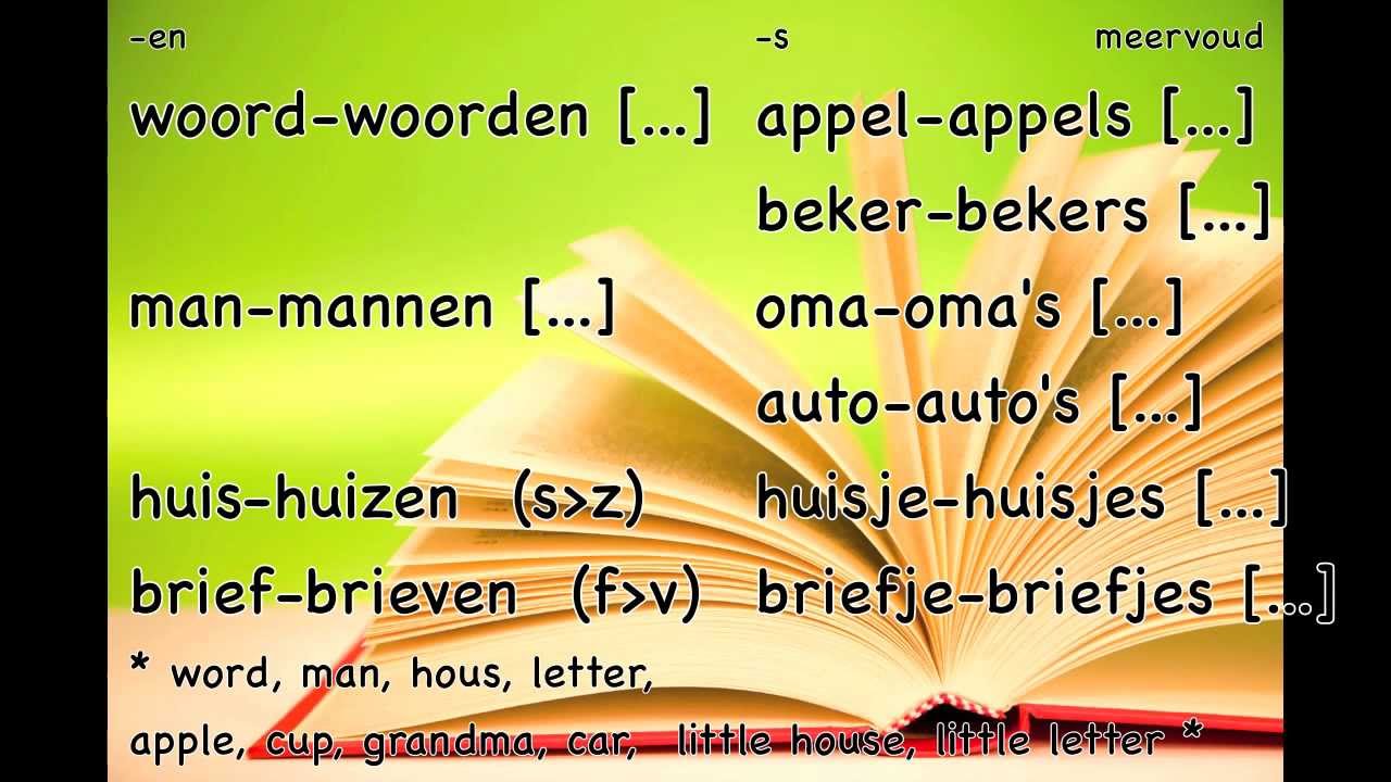 nouns-2-3-plural-learn-dutch-lessons-zelfstandige-naamwoorden-meervoud-nederlandse-les