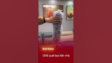 Chổi quét bụi trần nhà có thể gấp gọn vô cùng tiện lợi.