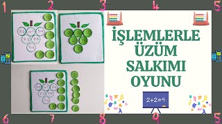 bunch of grapes game with operations / preschool math activities / subtraction and addition