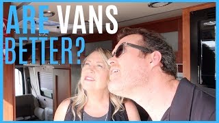 ARE VANS BETTER FOR RV LIVING FULL TIME? (LA MESA PHOENIX AZ RV SHOW)