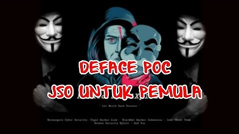 DEFACE POC JSO UNTUK PEMULA