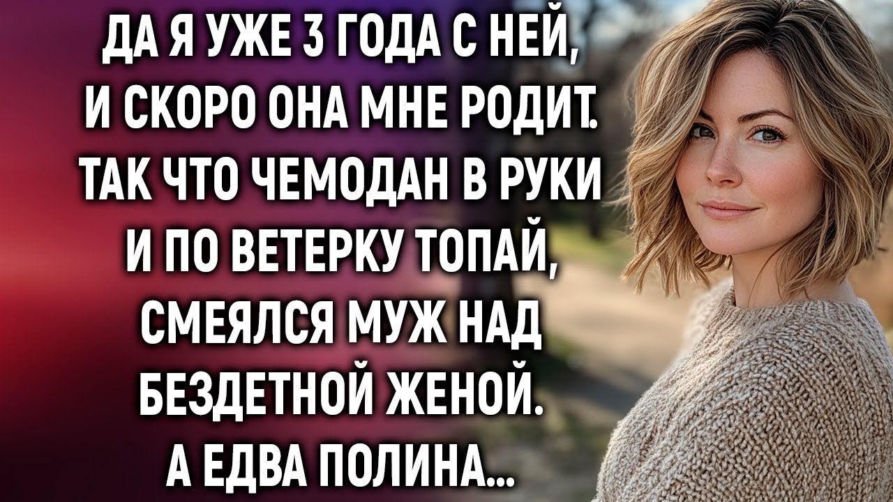 Да я уже 3 года с ней. Так что чемодан в руки и по ветерку топай, смеялся муж над женой…
