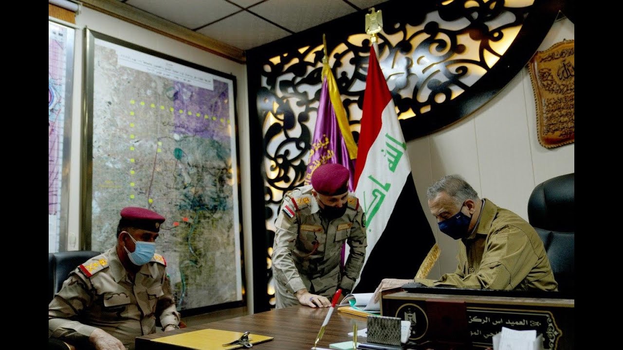 القائد العام للقوات المسلحة السيد مصطفى الكاظمي يزور الطارمية ويشرف على عمليات  ملاحقة داعش