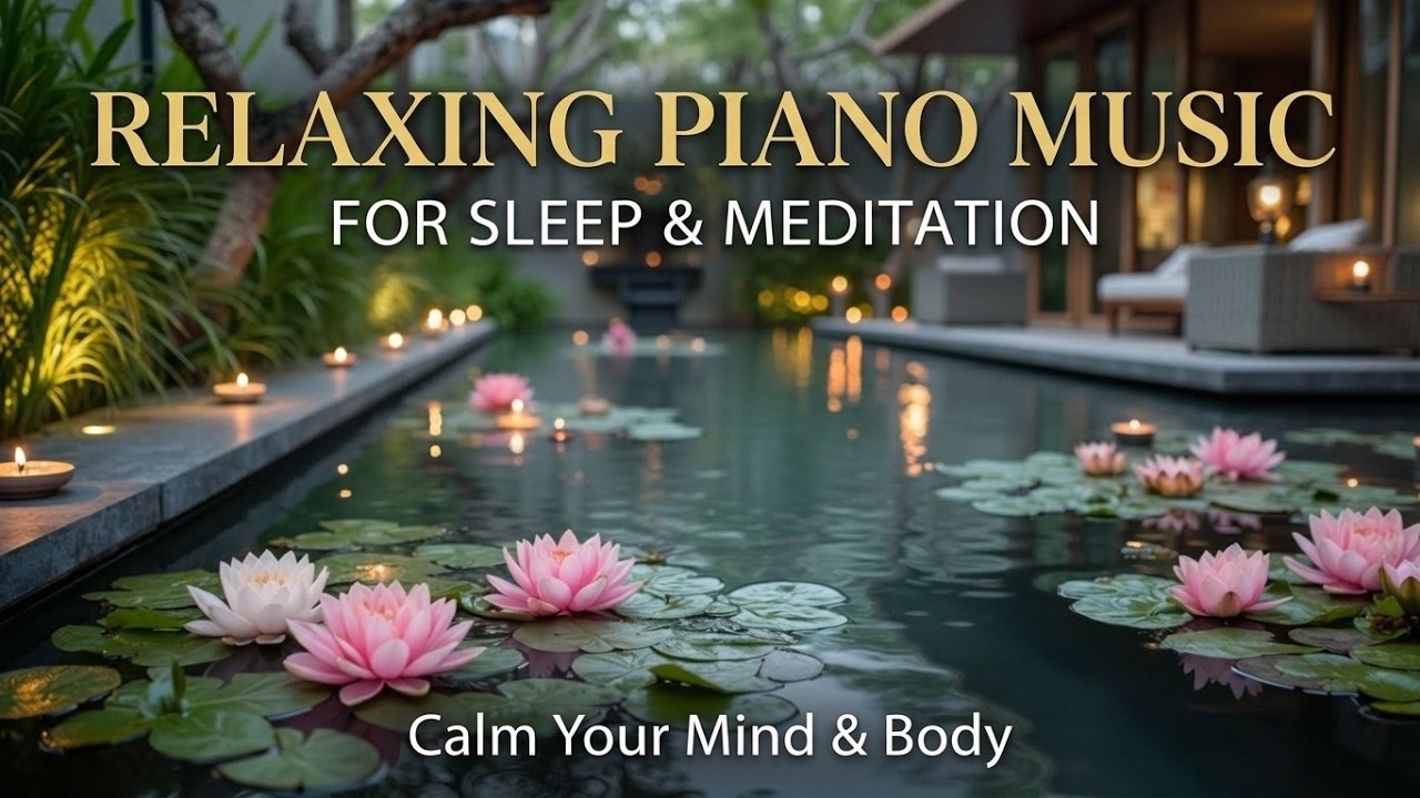 Relaxing Piano Music for Sleep & Stress Relief ~ Deep Sleep Calm Piano ...