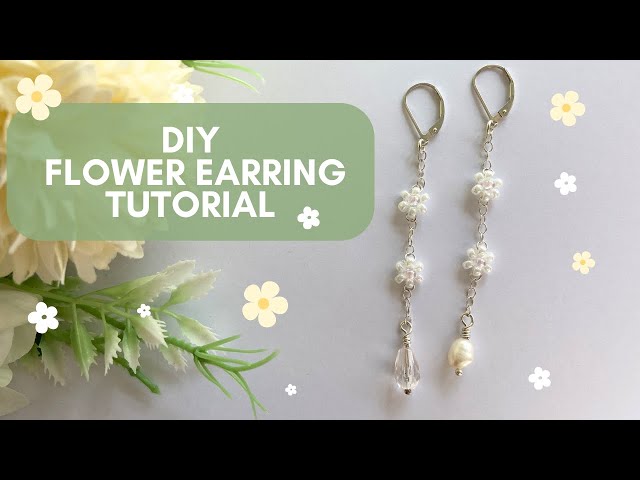 Botanicals Flower Dangle Chandelier Earrings DIY Jewelry Making Mini Kit