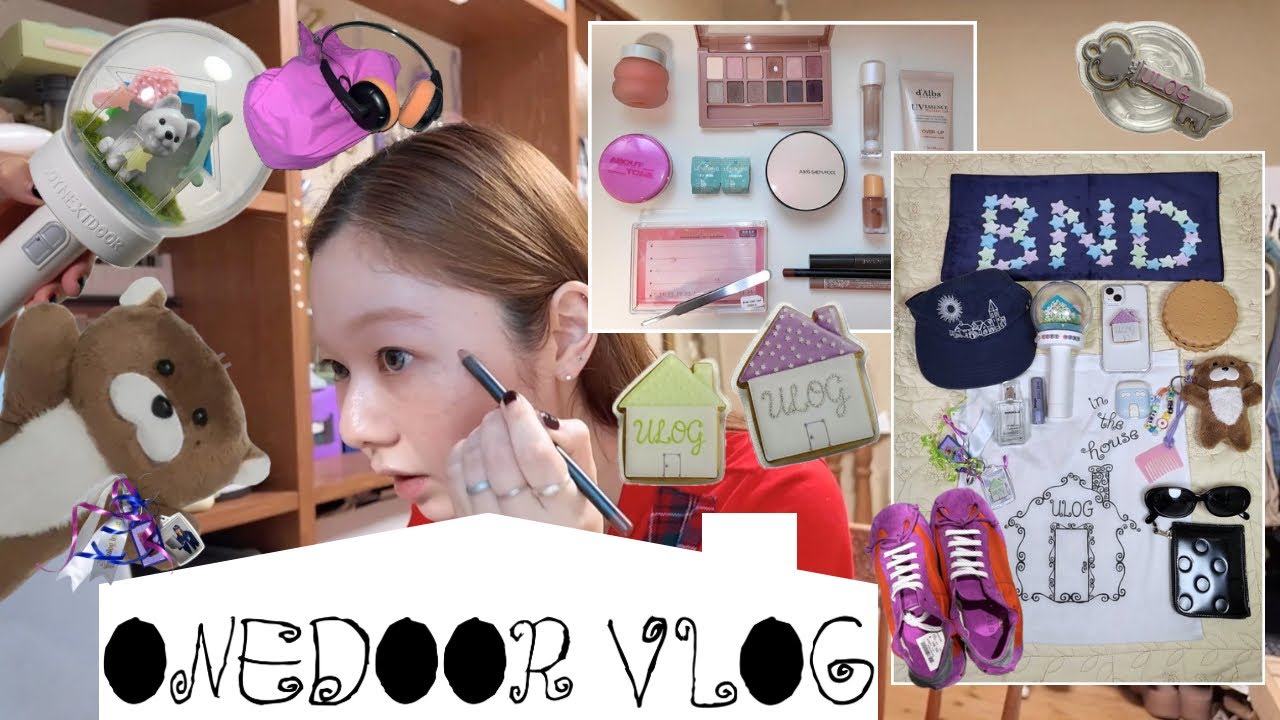 推しに会う日のメイクと洋服選びとバッグの中身紹介 : onedoor vlog