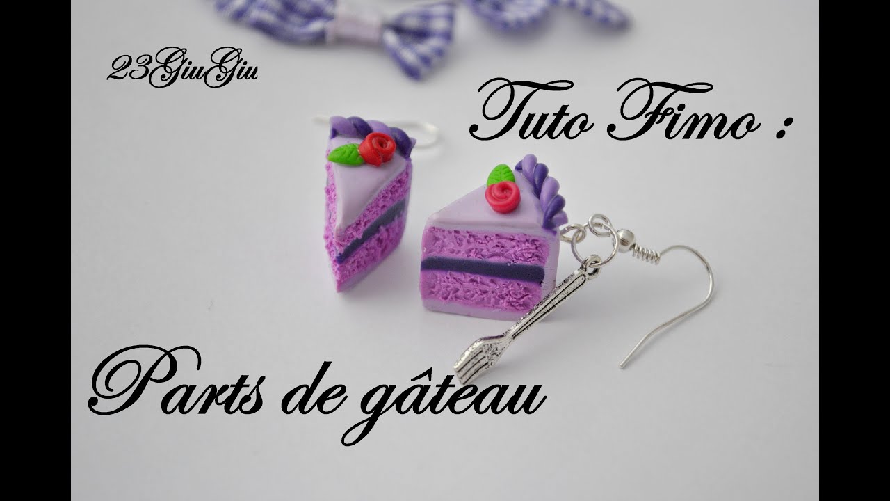 Tuto Fimo : part de gâteau - YouTube