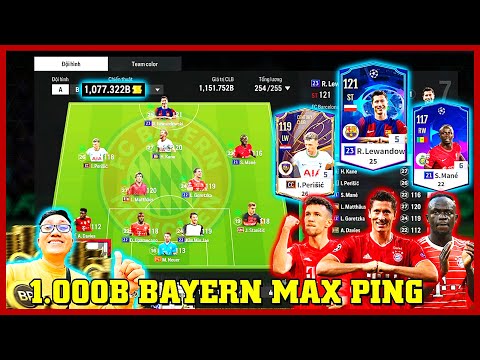 I Love Cầm 1000 Tỷ Build Siêu Đội Hình BAYERN MUNICH Mạnh Nhất FC ONLINE Lương 255 Mới Nhất 2024