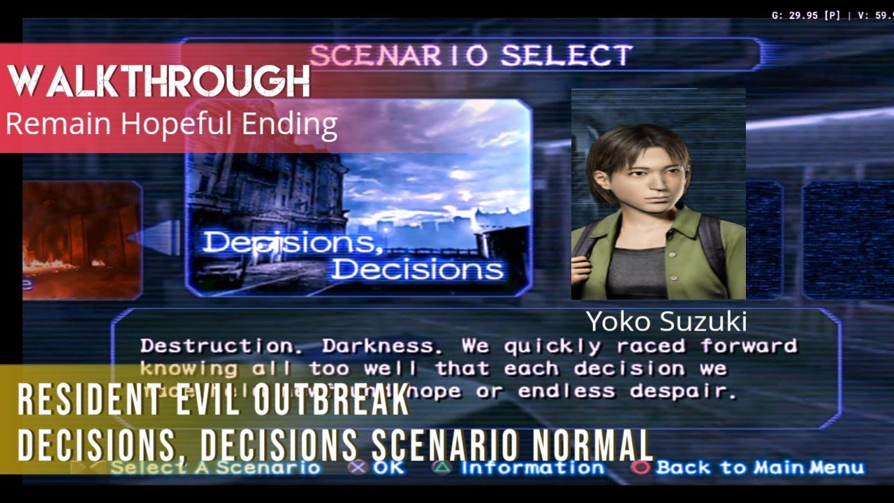 Resident Evil Outbreak Decisions Decisions Normal Yoko Full Walkthrough No Commentary resident-evil-outbreak-decisions-decisions-normal-yoko-full-walkthrough-no-commentary