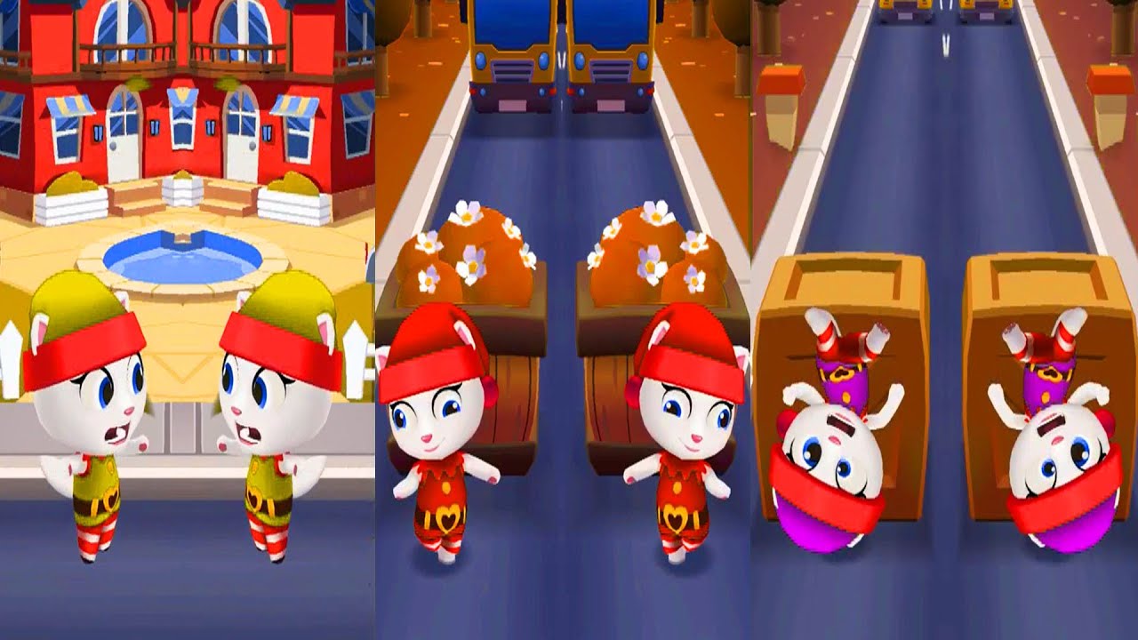 TALKING TOM GOLD RUN ELF ANGELA FUNNY FAILS VARIOUS COLOR