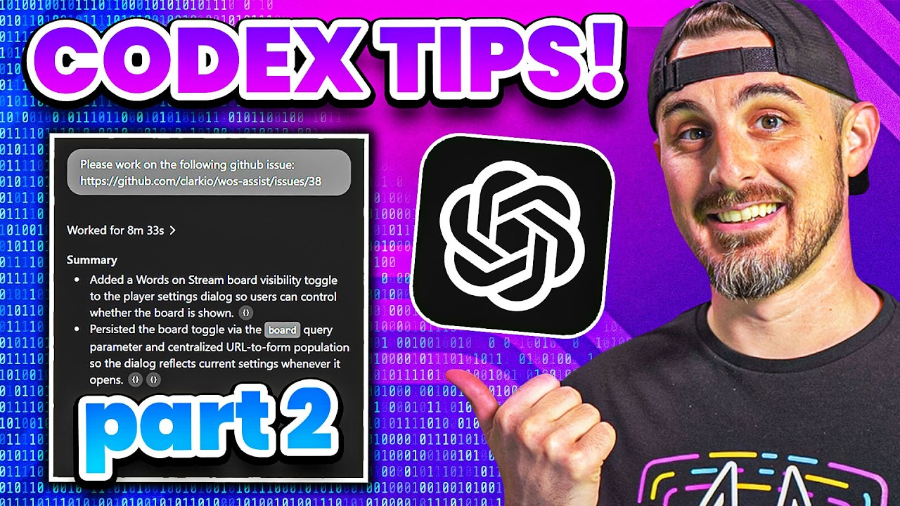 How I Use Codex Efficiently (OpenAI) PART 2 - YouTube