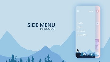 #4 Professional and Animated Side Menu UI Design in Kodular with AIA File | UX UI Design | Trailer