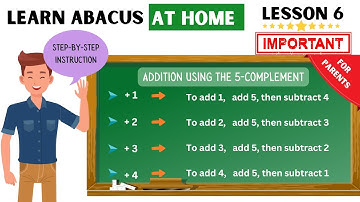 Learn Abacus At Home #8 :  Addition Using the 5-Complement