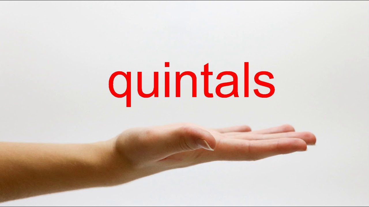 How to Pronounce quintals - American English
