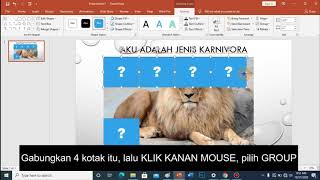 Cara membuat game tebak gambar di Power Point screenshot 5