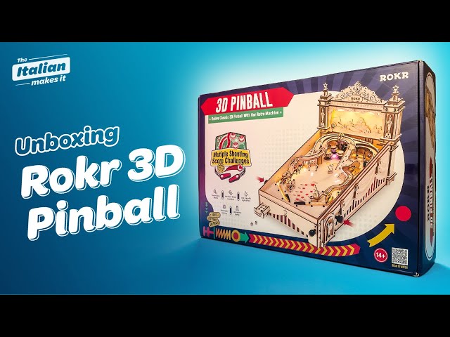 Unboxing the Rokr 3D Pinball Machine Wooden Kit 