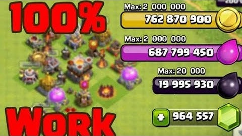 Clash of clans hack 2019 100% unlimited gem and Gold