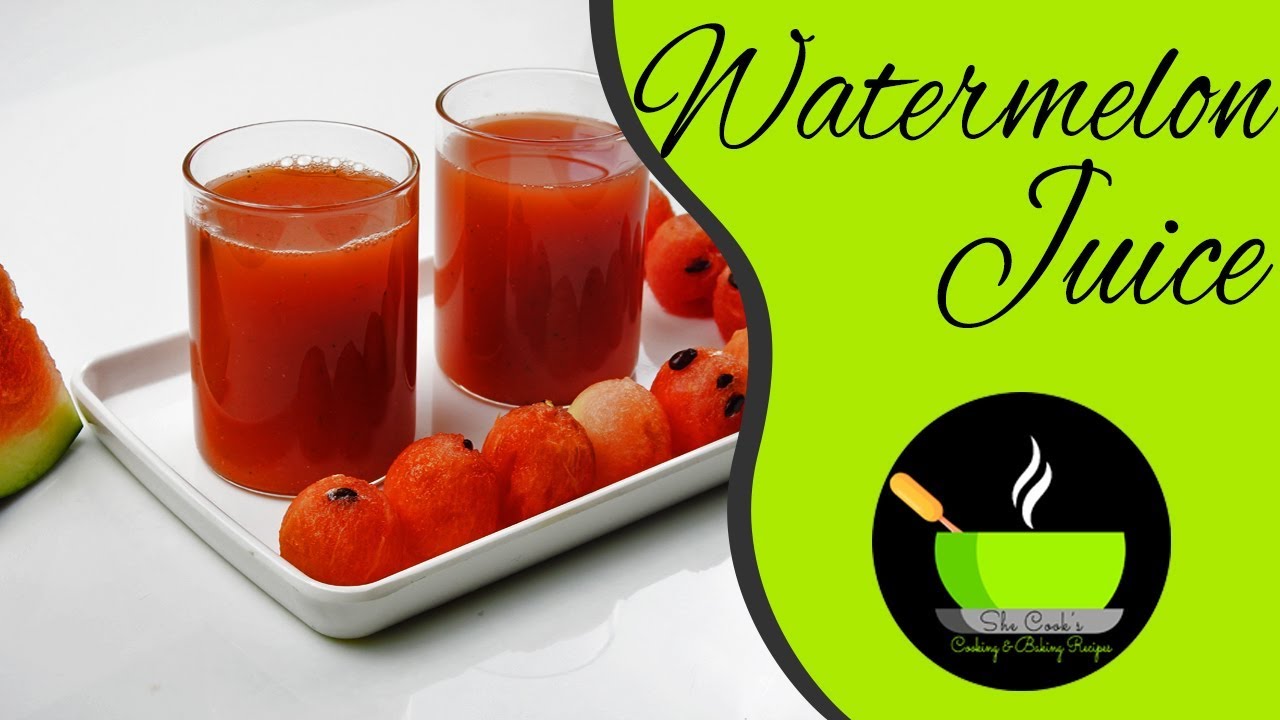 Watermelon Juice Recipe | How To make Watermelon Juice at Home | Fresh Fruit Juice Recipe | She Cooks