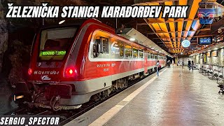 Remontovani voz RVR na  Železničkoj stanici Karađorđev Park i Nova BAS stanica JUG dronom #beograd