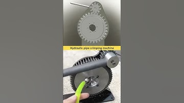 How a Hydraulic pipe crimping machine works explain with 3D animation #youtubeshorts #3danimation