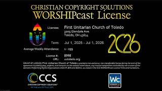 "Order of Service" 05/25/2026 Toledo Unitarians
