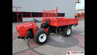 777232 GOLDONI TRANSCAR 28RS UTILITY TRACTOR TIPPER 3-WAY DUMPER 4WD 25HP 2018 LS624197 NEW / UNUSED