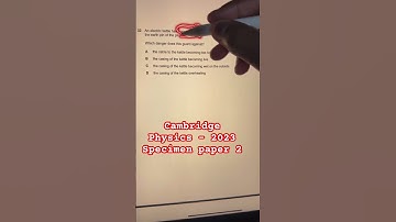 Q32 2023 Specimen paper 2 | Cambridge IGCSE physics