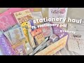huge stationery pal haul (aesthetic unboxing + asmr) 🍧 starting my first 3 ring binder