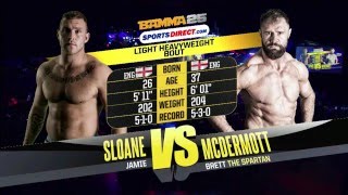 BAMMA 25: Jamie Sloane Vs. Brett McDermott