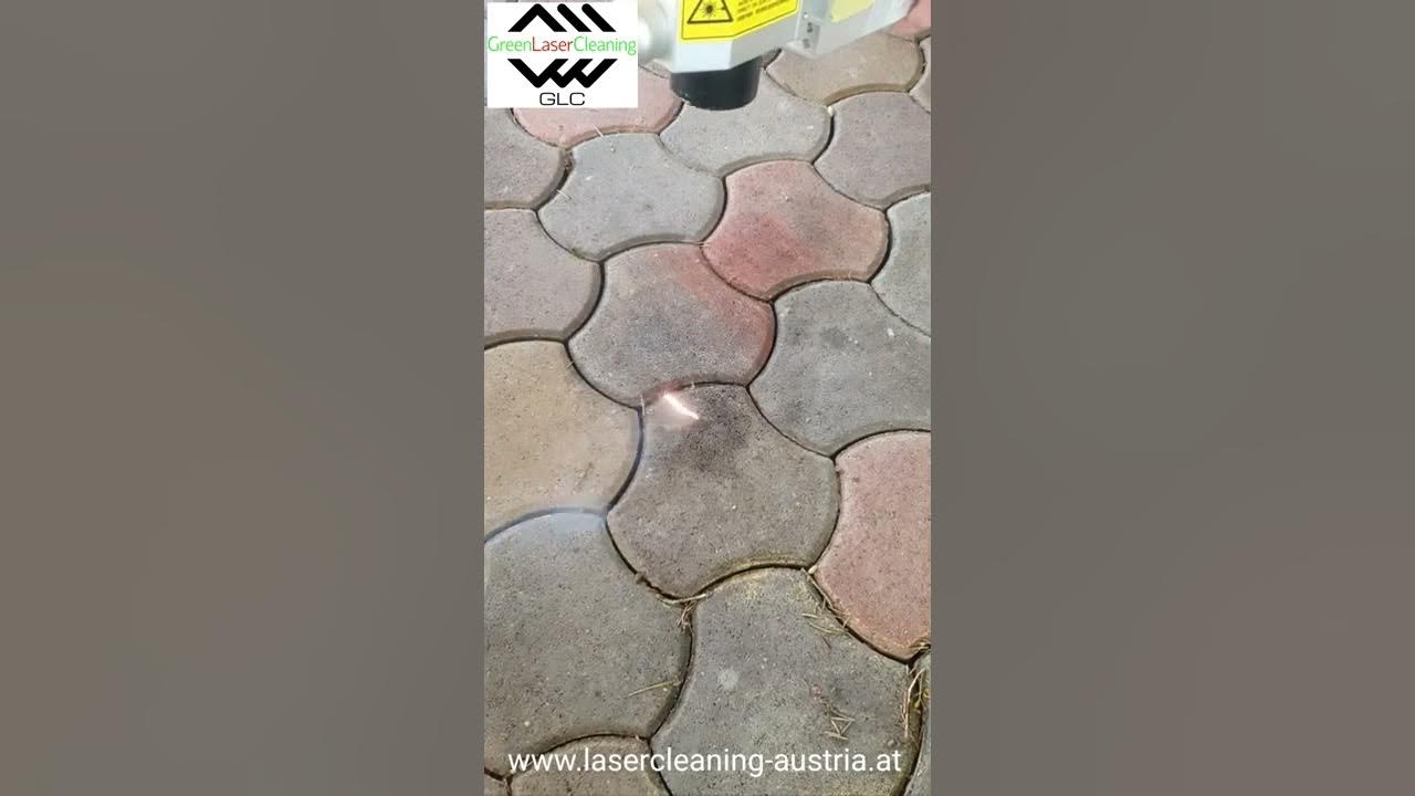 Motoröl mit Laser von Pflastersteine entfernen YouTube