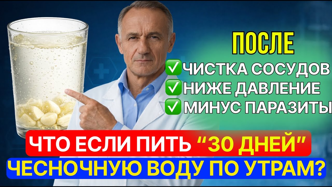 ЧТО СКРЫВАЮТ ВРАЧИ: ЧЕСНОЧНАЯ ВОДА ЗА 30 ДНЕЙ ТВОРИТ НЕВОЗМОЖНОЕ!