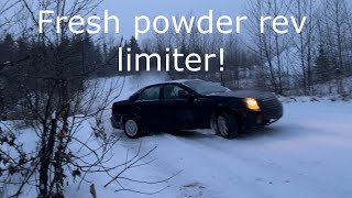 First snow drifting of the year!