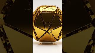 13,713 Golden Pieces Falling Perfectly: The Most Satisfying Heptagon Demolition #asmr#shorts