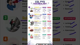 SSC CGL 2026 | PYQ VOCABULARY | #ENGLISH #SHORTS #VOCABS #SSCEXAMS2026 #spokenenglish