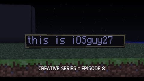 Minecraft Creative Series :: Episode 8- 1st ComputerCraft Program