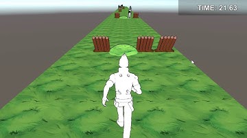 Early prototype infinite runner game - video 4