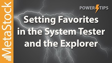 Setting Favorites in System Tester and Explorer