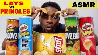 Crunchy ASMR: LAYS vs PRINGLES ?