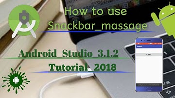 How to create Snackbar on button click Android Studio 3.0.2 Tutorial 2018