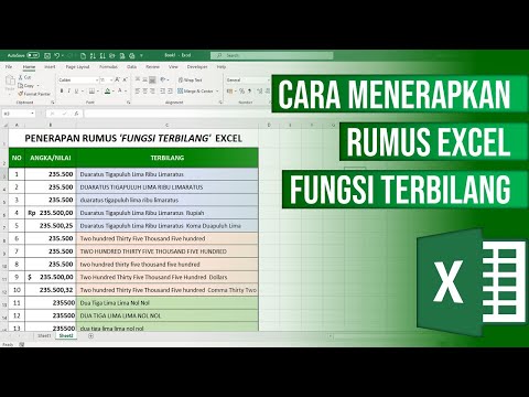 Cara Membuat Rumus Excel Fungsi Terbilang