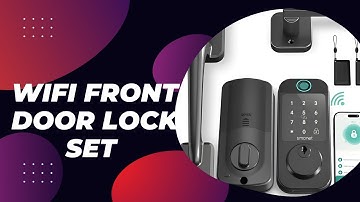 WiFi Front Door Lock Set - SMONET Fingerprint Keyless Entry Smart Locks Handle Set