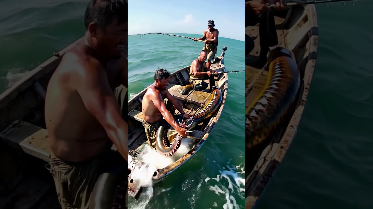 Deadly Worm caugh by local fishermen  